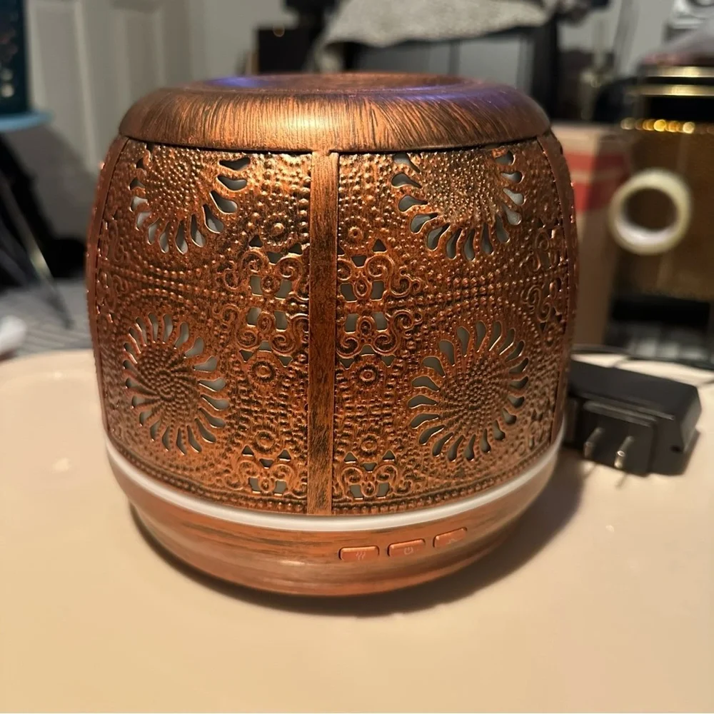 Ominihome Essential Oil Aroma Diffuser Bronze Metal